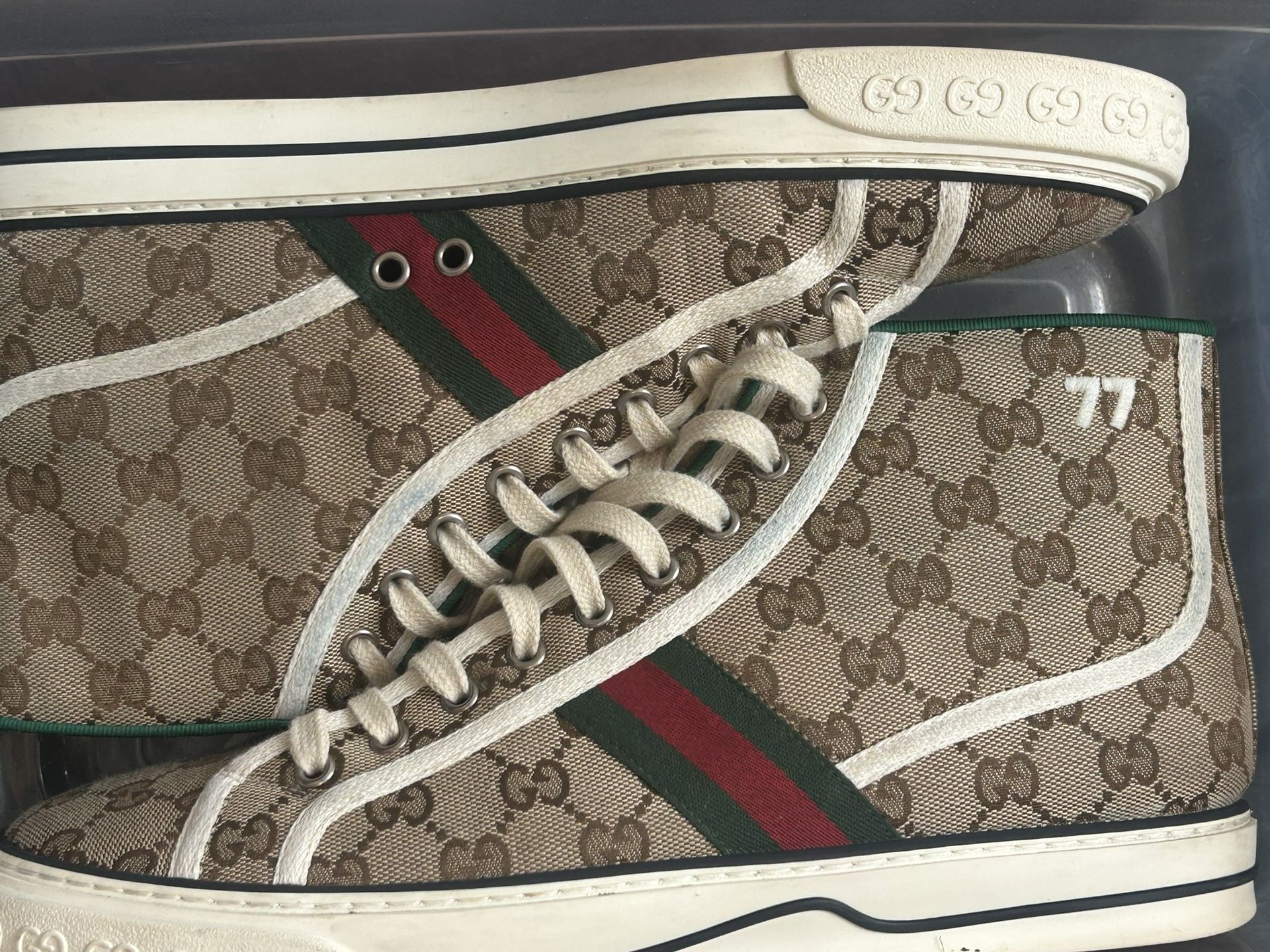 Gucci Men’s High-Top Sneakers – Size 12