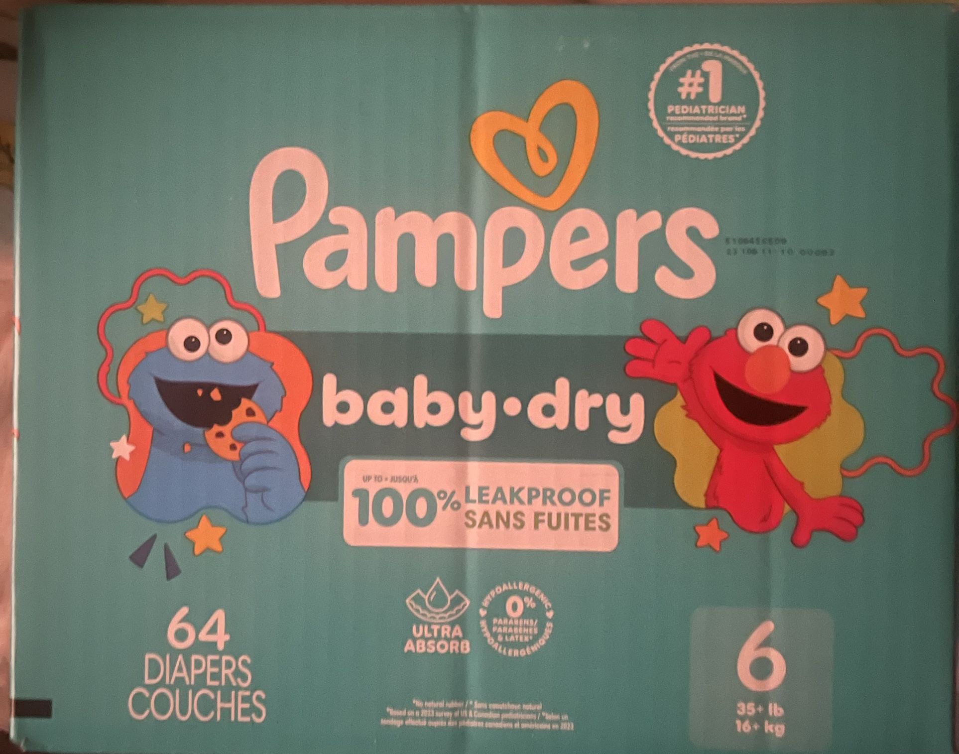 Pampers Size 6 64 Diapers