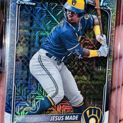 Jesus Made 1st Bowman Mojo Refractor Rookie BREWERS