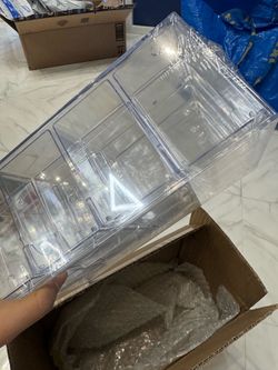 table Clear Plastic Organizer with Drawers