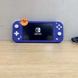 NINTENDO SWITCH LITE BLUE W/CHARGER 