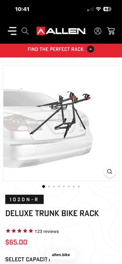 Trunk bike rack