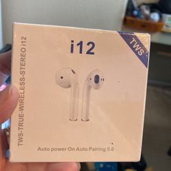 TWS True wireless stereo i12 earbuds new