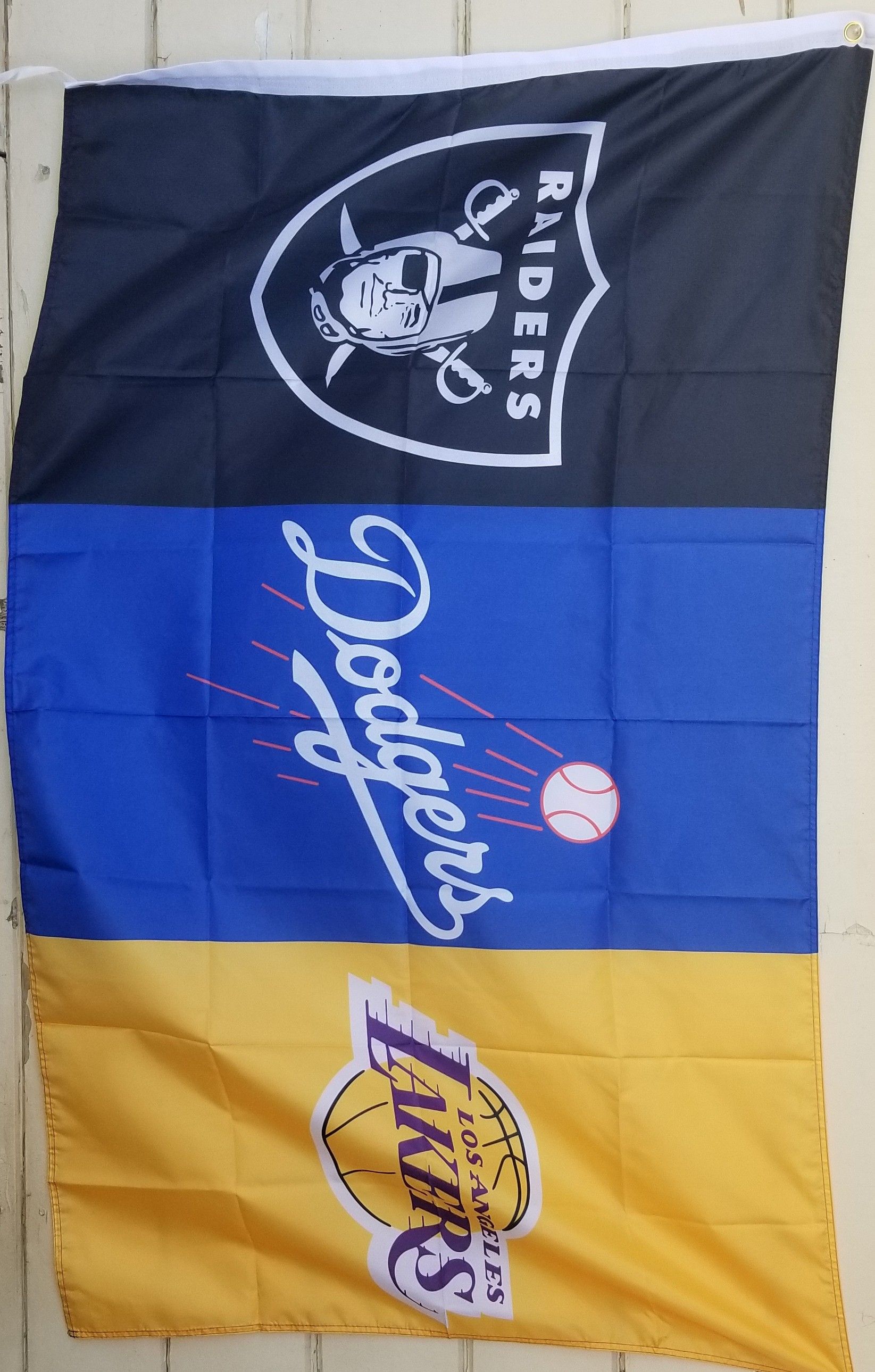 Raiders/Dodgers/ Lakers flag size 3ft x 5ft new