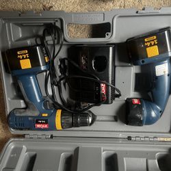 Ryobi Drill, Flashlight And Charger