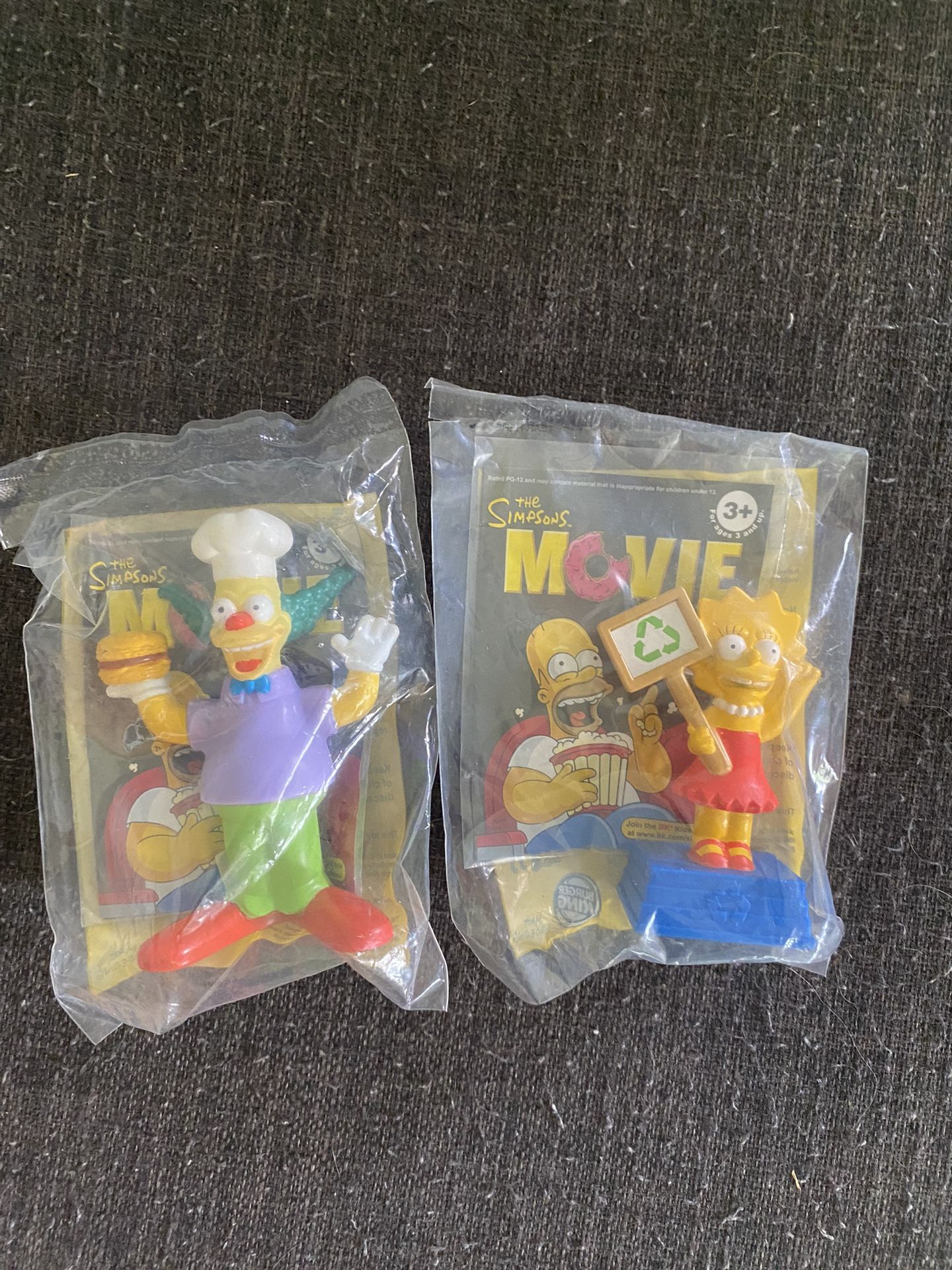 2007 Burger King Simpsons Movie Toys