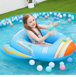 Inflatable Kids Pool Floats - with Water Squirt Gun Swim Floaty Raft  Brand New