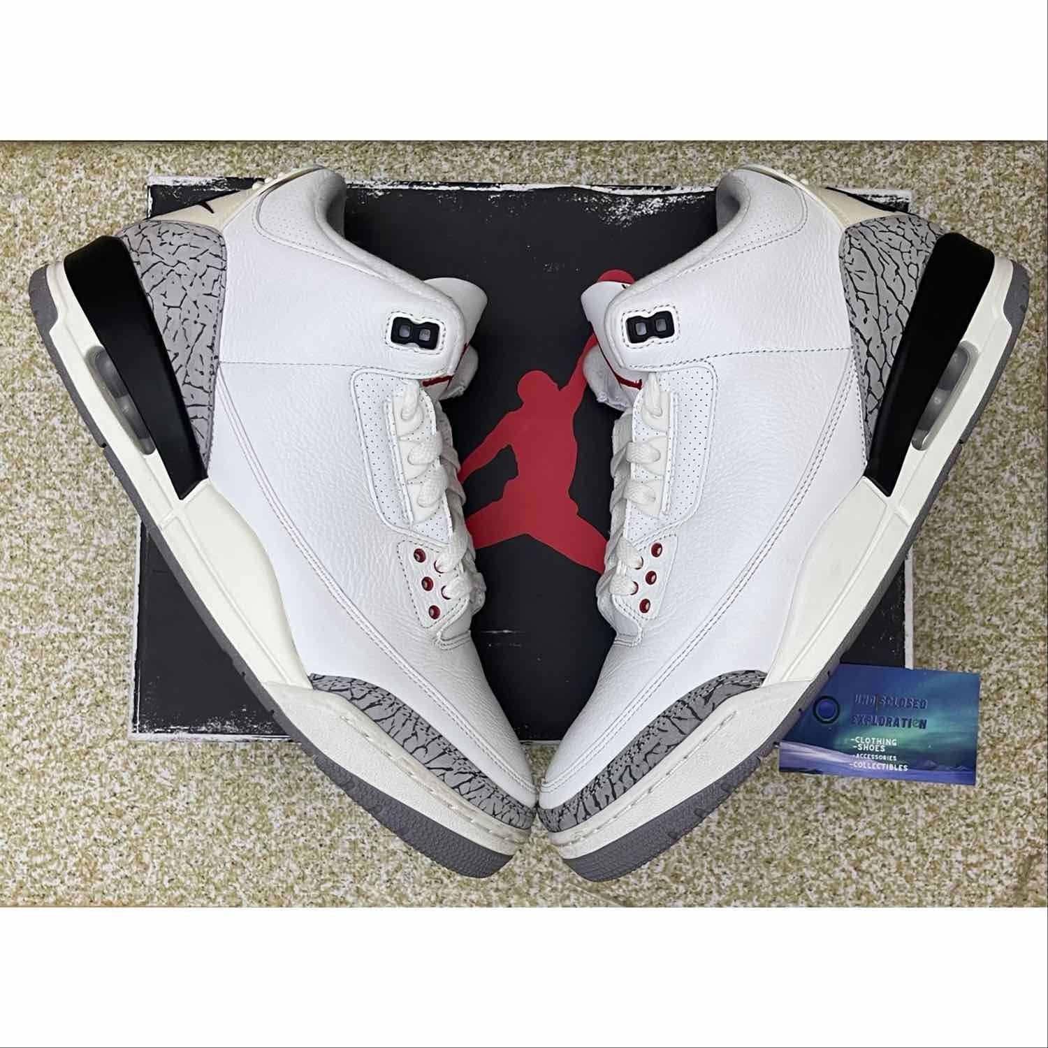 Nike Air Jordan 3 Retro White Cement Size 12 Men