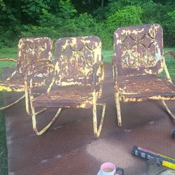 3 vintage chairs 