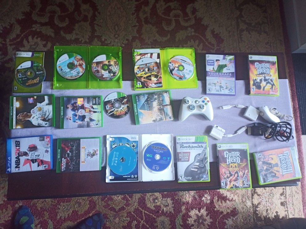 Xbox One, 360, PS4 and Wii games