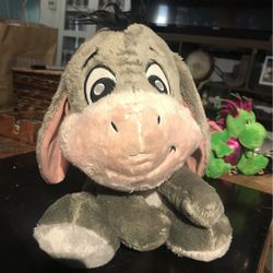 Disney Parks Winnie the Pooh Baby Eeyore Plush 12" Stuffed Animal 