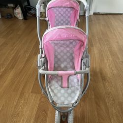 Twin Doll Stroller 
