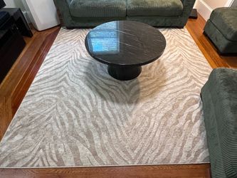 Area Rug - 8' x 8' Square, Ivory Beige