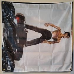 Travis Scott Banner 3.5 x 3.5 New 
