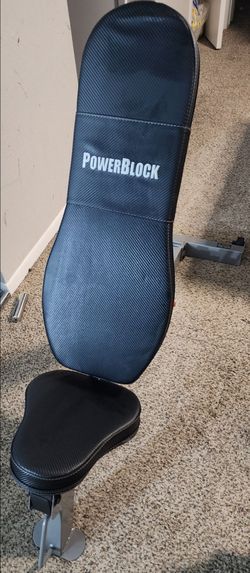 PowerBlock Sport Bench – Adjustable FID – 550 lb Capacity + Floor Mat