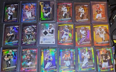 FOOTBALL LOT PRIZM. CHROME RPA