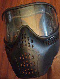 Black Paintball Full Face Mask
