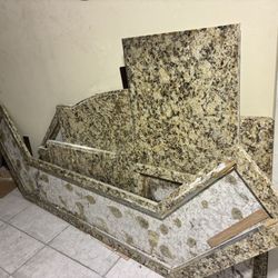 Full Kitchen Granite Counter Top Set
