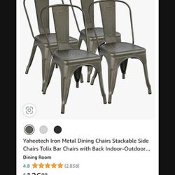 Metal Dining Chairs 