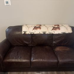Real Leather Furniture Set NEED GONE TODAY 3/16/26