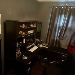 Desk + File Cabinet