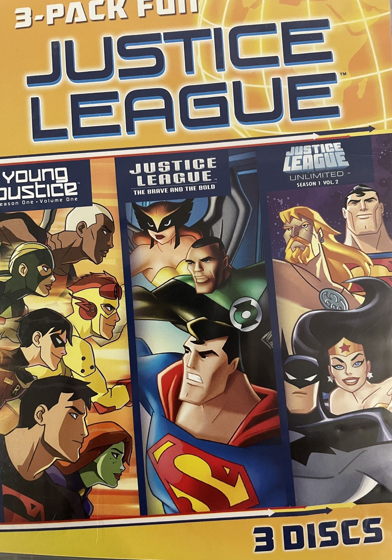 DC’s JUSTICE LEAGUE 3-Pack! (DVD)