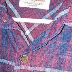 Men’s Long Sleeve Button Up Flannel 