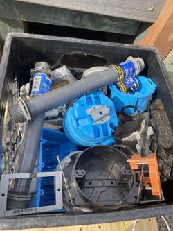 Crate With Electrical Stuff 