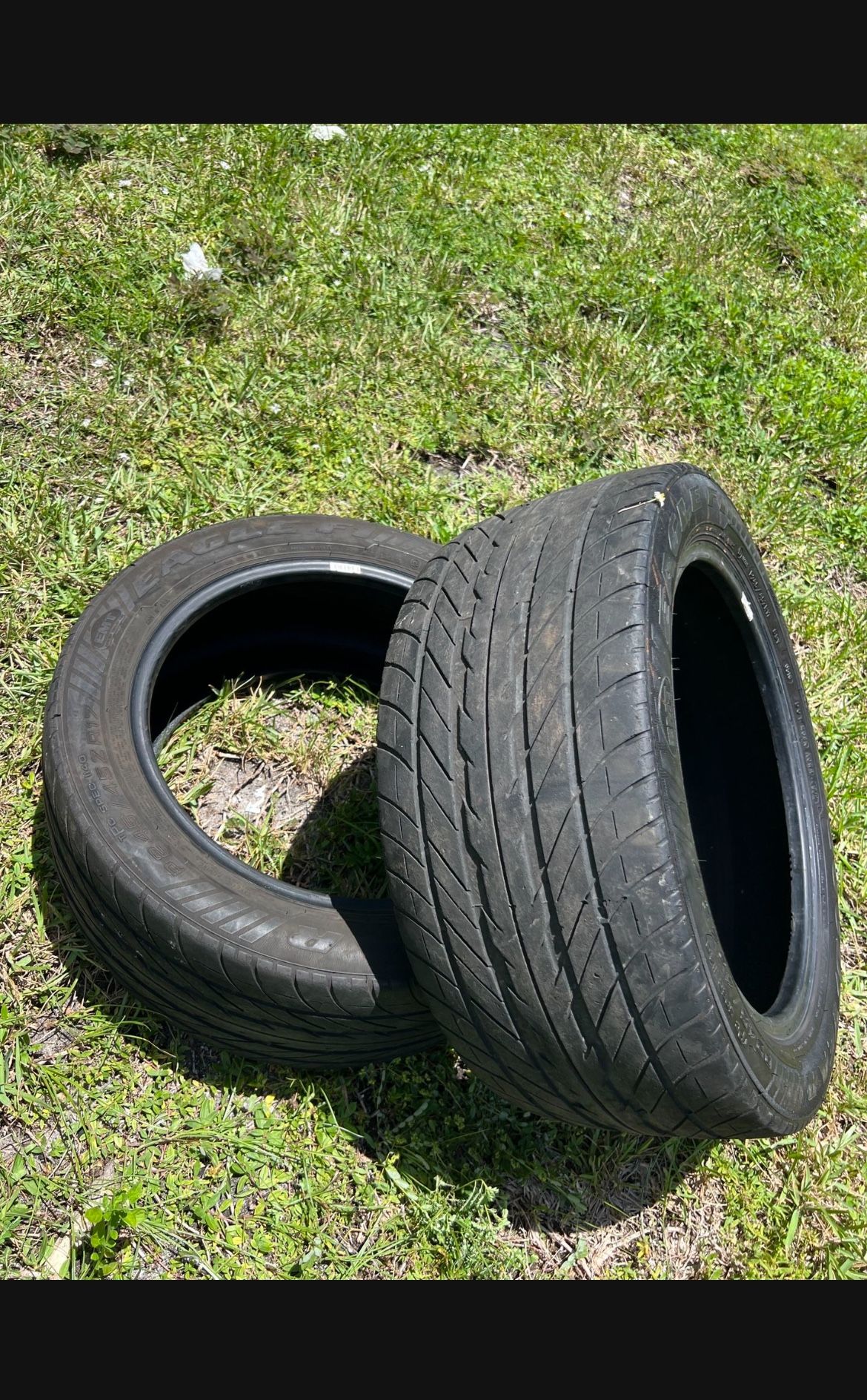 GOODYEAR Tires Set of (2) 245/45ZR17 - (Pre-Owned) HIGH QUALITY!!