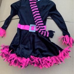 Girls Medium 8-10 Costume Witch W Stockings , So Cute
