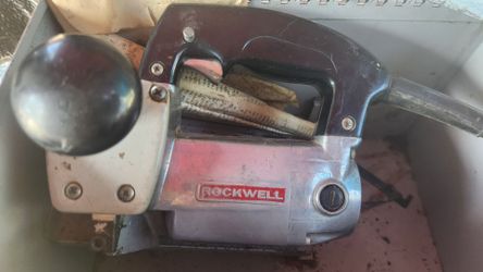 Vintage Rockwell Power Planer Kit with Original Metal Case & Accessories