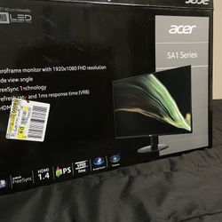 24” Acer Monitor FLAT SCREEN 