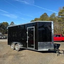 New 7x16 Enclosed Cargo Trailer 7ft Tall 