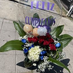 Ballon And Flowers 