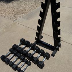Dumbells And Rack