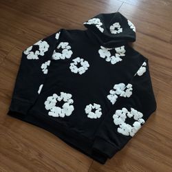 Black Denim Tear Hoodie