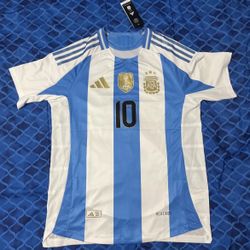 Argentina 2024 Home PLAYER VERSION SLIM FIT Lionel Messi Jersey 