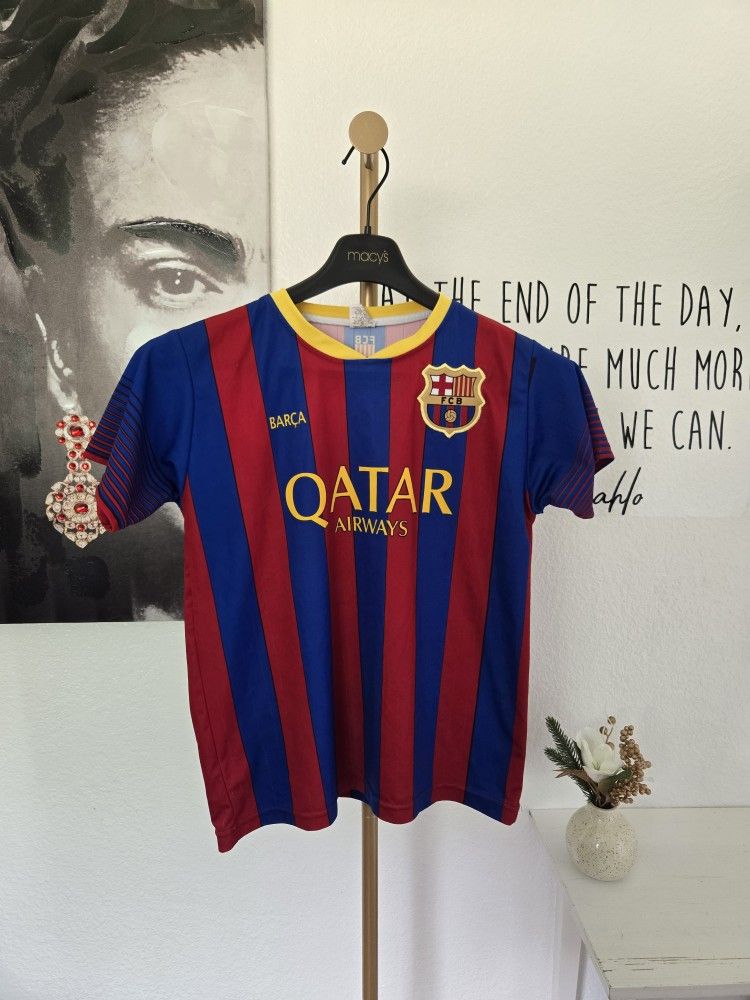 FC Barcelona Messi #10 Unicef Jersey Kids Size Large (10)