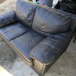 Black Leather Couch