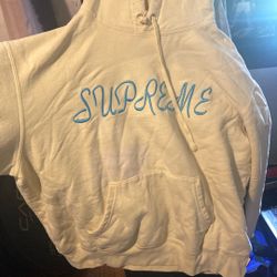 Supreme Hoodie Yellow M 