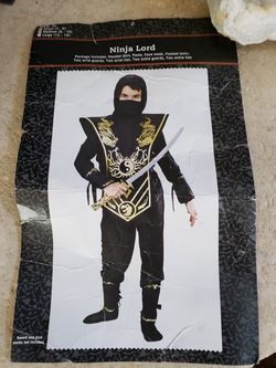 Ninja Lord kids costume size 4-6