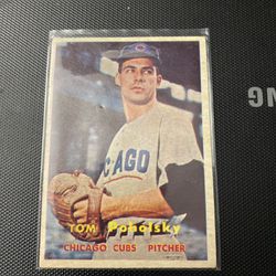1957 Topps Tom Poholsky Cubs NM WOW