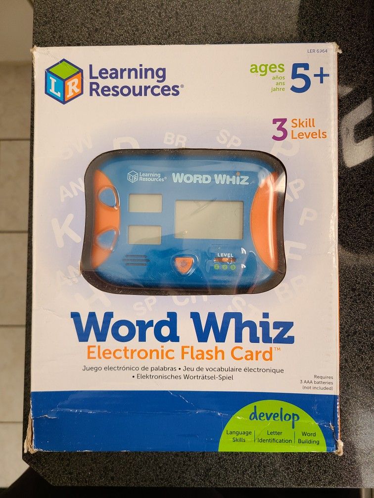 Word Whiz Electronic Flash Cards 