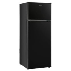 Upstreman 7.7 Cu.Ft. Double Door Refrigerator With Freezer For Apartment
