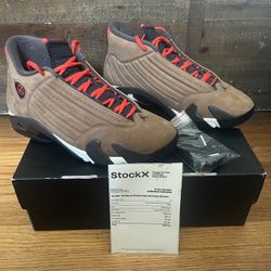 VNDS Nike Air Jordan 14 - Size 10 Retro Winterized Archeo Brown DO9406-200