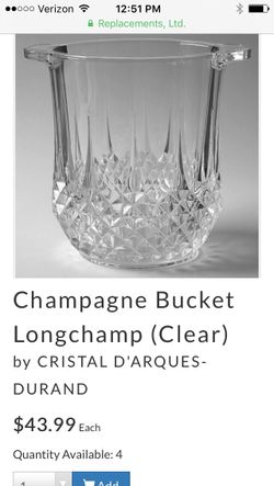 Real crystal champagne bucket