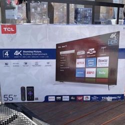 55 “ TCL Smart 4K LED HDR TV