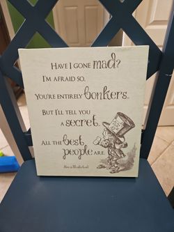 Alice in Wonderland wall art
