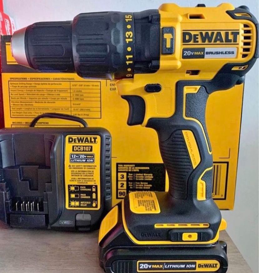 Dewalt 20v Brushless Hammer Drills Kit 1/2