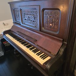 Free (or best offer) antique upright grand piano, must haul yourself
